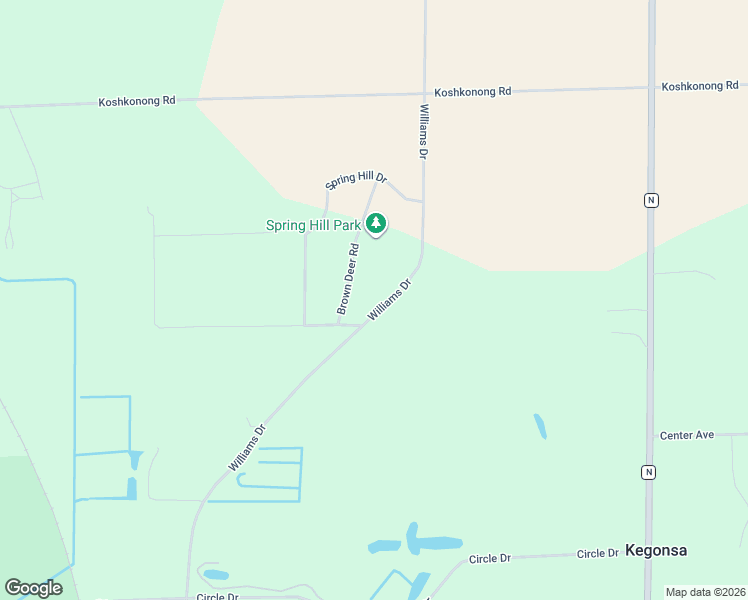 map of restaurants, bars, coffee shops, grocery stores, and more near 2525 Williams Drive in Stoughton