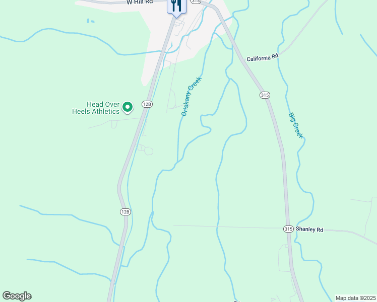 map of restaurants, bars, coffee shops, grocery stores, and more near 6899 West Hughes Road in Deansboro