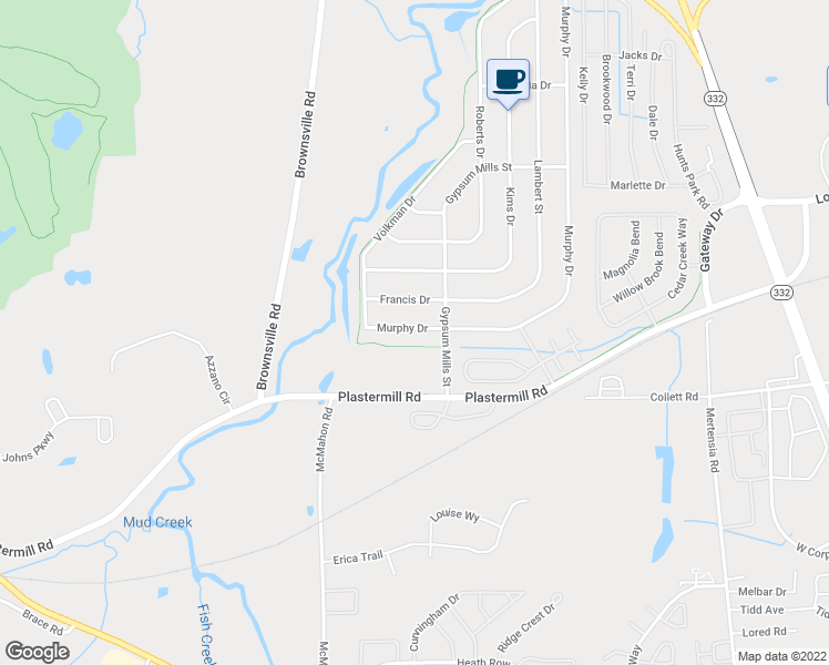 map of restaurants, bars, coffee shops, grocery stores, and more near 6411 Murphy Drive in Victor