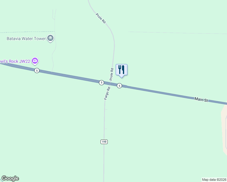 map of restaurants, bars, coffee shops, grocery stores, and more near 5596 New York 5 in Stafford