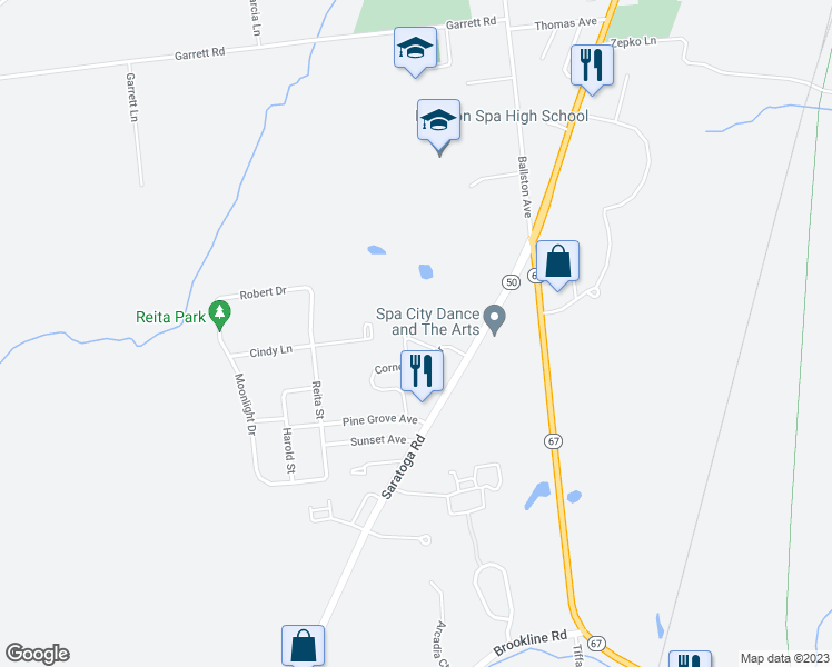 map of restaurants, bars, coffee shops, grocery stores, and more near 24 Anthony Place in Ballston