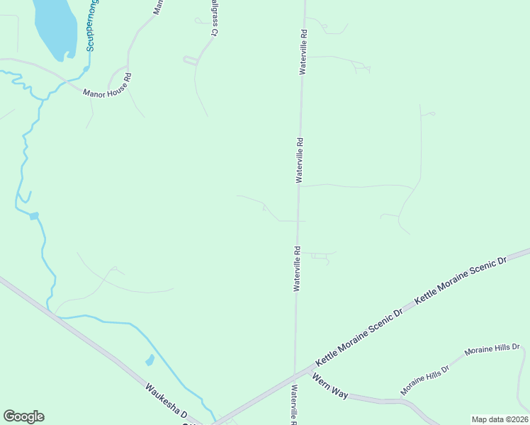 map of restaurants, bars, coffee shops, grocery stores, and more near W350S3279 Waterville Road in Oconomowoc