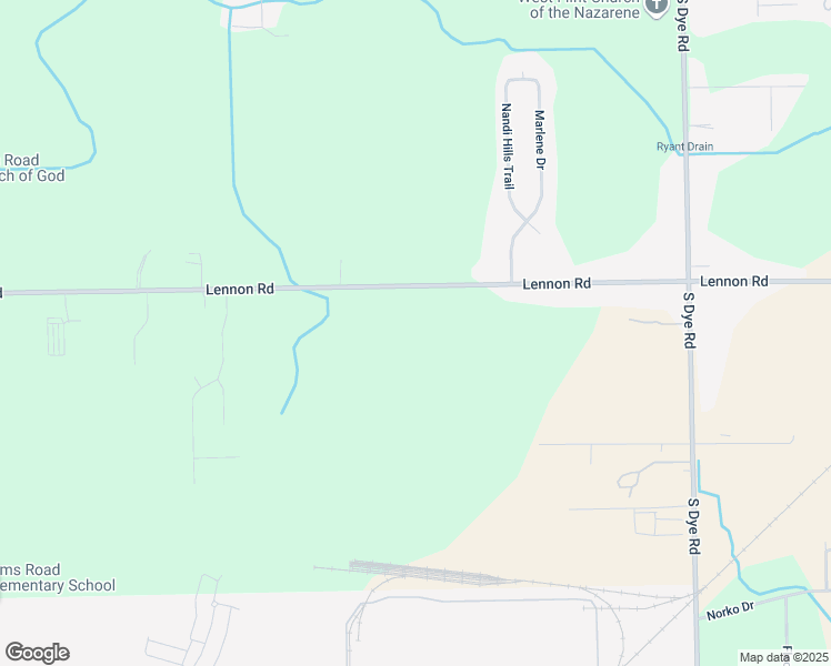 map of restaurants, bars, coffee shops, grocery stores, and more near 6019 Lennon Road in Swartz Creek