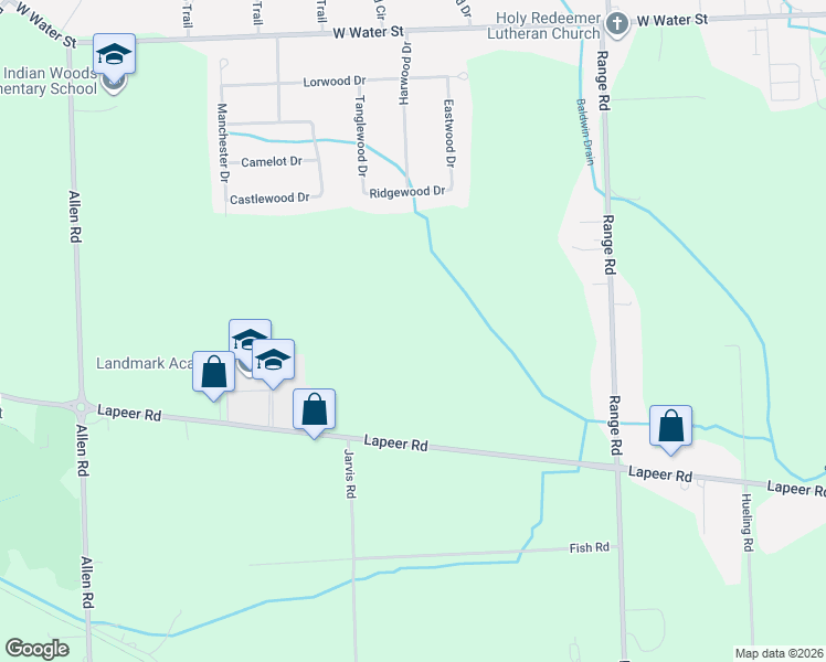 map of restaurants, bars, coffee shops, grocery stores, and more near 4730 Lapeer Road in Smiths Creek