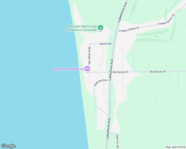 map of restaurants, bars, coffee shops, grocery stores, and more near 11929 Garnsey Avenue in Grand Haven