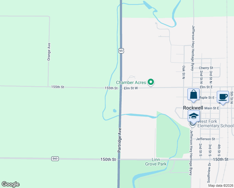 map of restaurants, bars, coffee shops, grocery stores, and more near 6538 Partridge Avenue in Rockwell
