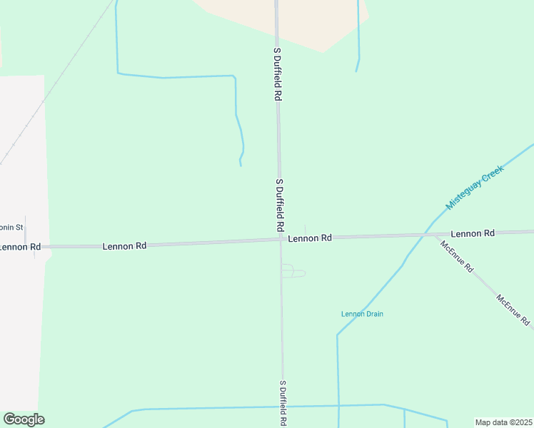 map of restaurants, bars, coffee shops, grocery stores, and more near 2494 South Duffield Road in Lennon