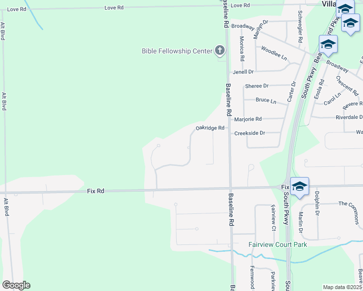 map of restaurants, bars, coffee shops, grocery stores, and more near 131 Oakridge Road in Grand Island