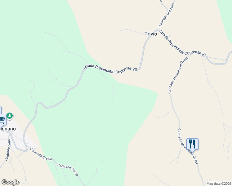 map of restaurants, bars, coffee shops, grocery stores, and more near 20 via fiorano in Provincia di Ascoli Piceno