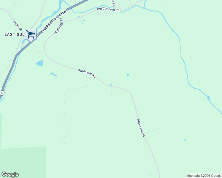 map of restaurants, bars, coffee shops, grocery stores, and more near 192 Apple Hill Road in Sullivan