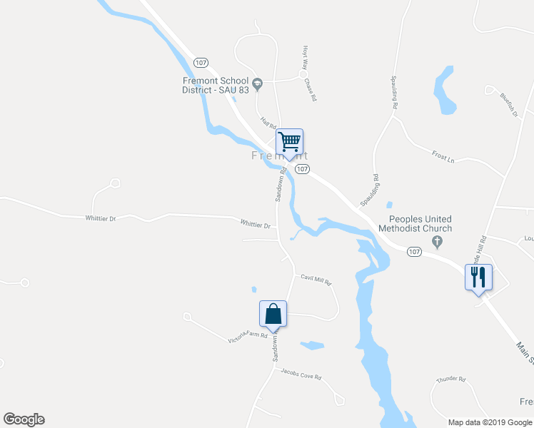 map of restaurants, bars, coffee shops, grocery stores, and more near 35 Sandown Road in Fremont