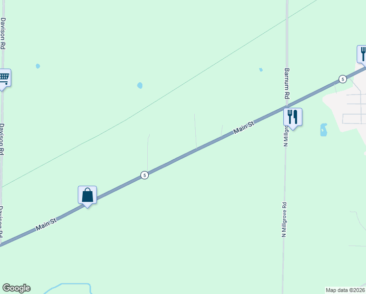 map of restaurants, bars, coffee shops, grocery stores, and more near 11372 Main Street in Clarence