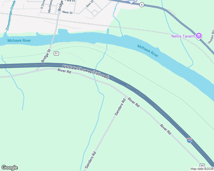 map of restaurants, bars, coffee shops, grocery stores, and more near 849 River Road in Fort Plain