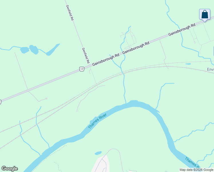 map of restaurants, bars, coffee shops, grocery stores, and more near 20601 Denfield Road in London