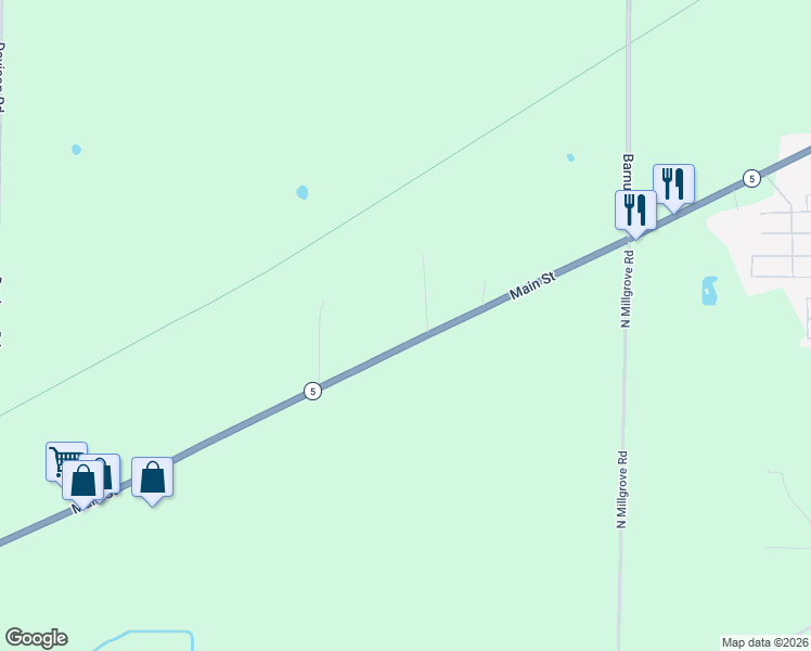 map of restaurants, bars, coffee shops, grocery stores, and more near 11372 Main Street in Clarence