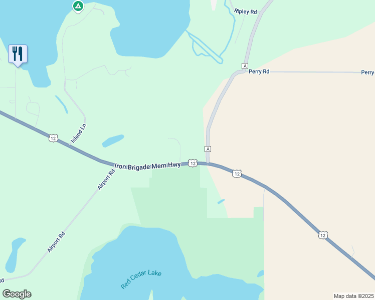 map of restaurants, bars, coffee shops, grocery stores, and more near N3964 Meadow Drive in Cambridge