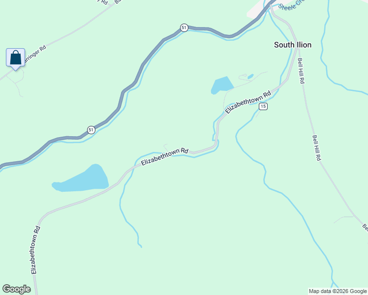 map of restaurants, bars, coffee shops, grocery stores, and more near 1451 Elizabethtown Road in Ilion