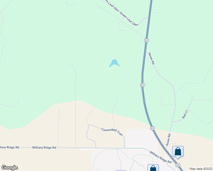 map of restaurants, bars, coffee shops, grocery stores, and more near 3584 Soldiers Court in Dodgeville