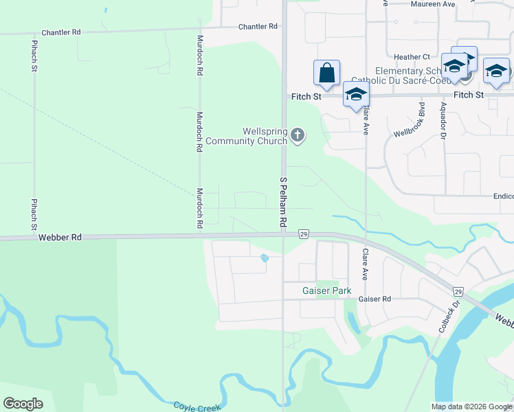 map of restaurants, bars, coffee shops, grocery stores, and more near in Welland