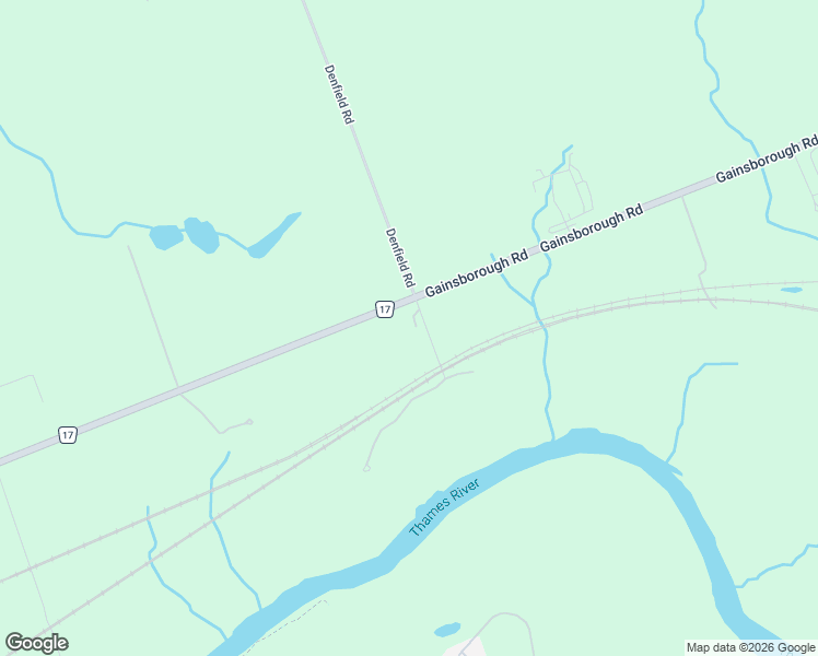 map of restaurants, bars, coffee shops, grocery stores, and more near 20735 Denfield Road in London