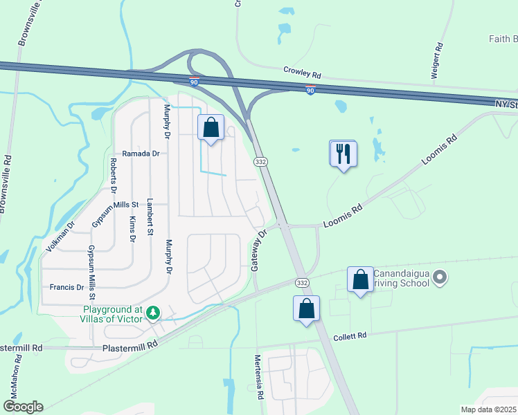 map of restaurants, bars, coffee shops, grocery stores, and more near 1004 Hunts Park Road in Farmington
