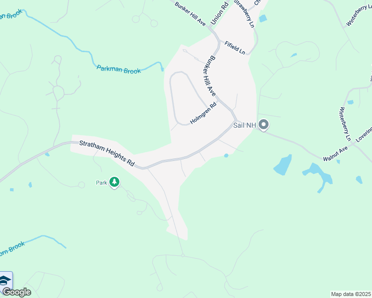 map of restaurants, bars, coffee shops, grocery stores, and more near 151 Stratham Heights Road in Stratham