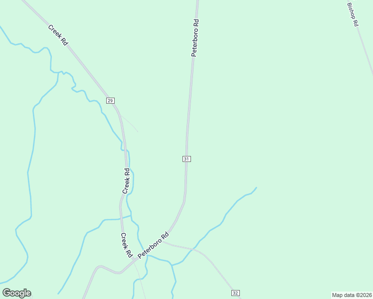 map of restaurants, bars, coffee shops, grocery stores, and more near Peterboro Road in Munnsville