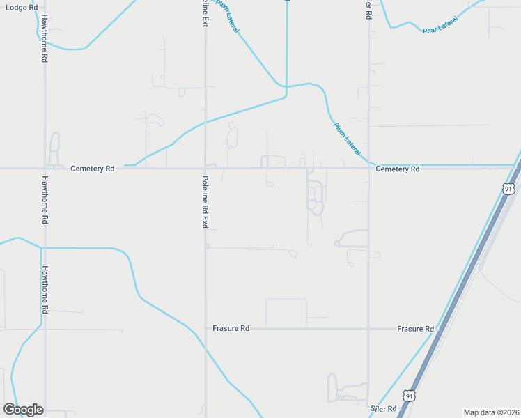 map of restaurants, bars, coffee shops, grocery stores, and more near Cemetery Road in Pocatello