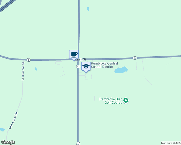 map of restaurants, bars, coffee shops, grocery stores, and more near 8750 Alleghany Road in Corfu