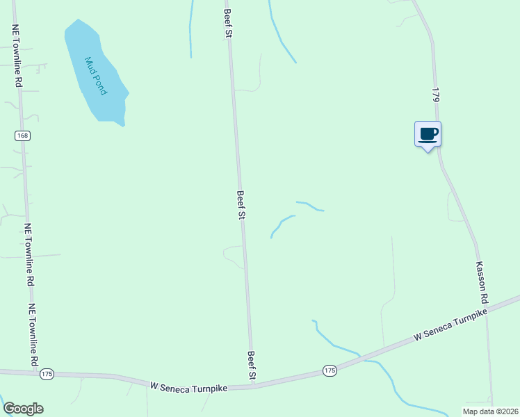 map of restaurants, bars, coffee shops, grocery stores, and more near 4554 Beef Street in Syracuse