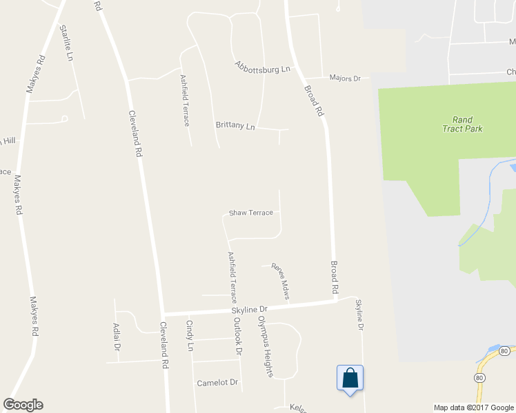 map of restaurants, bars, coffee shops, grocery stores, and more near 5007 Shaw Terrace in Syracuse