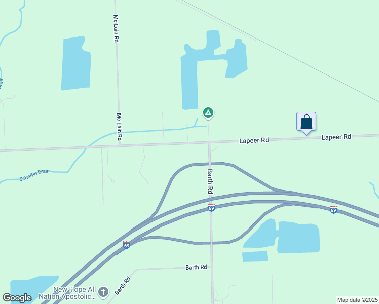 map of restaurants, bars, coffee shops, grocery stores, and more near 6369 Lapeer Road in Smiths Creek