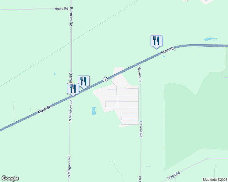 map of restaurants, bars, coffee shops, grocery stores, and more near in Erie County