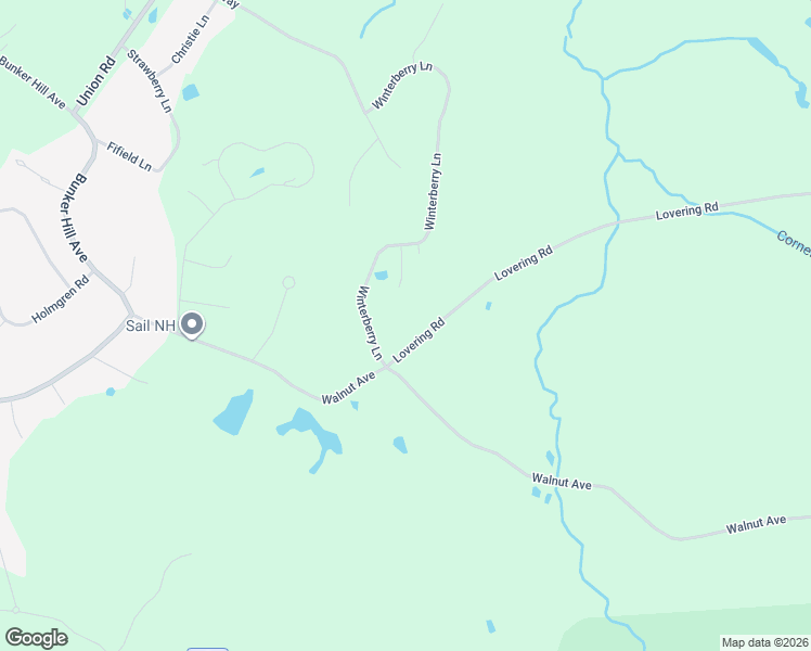 map of restaurants, bars, coffee shops, grocery stores, and more near 89 Lovering Road in North Hampton