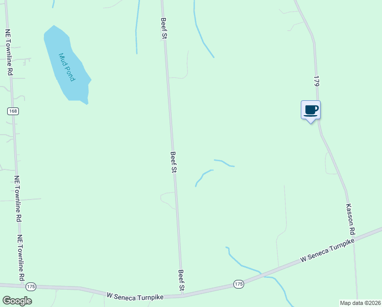 map of restaurants, bars, coffee shops, grocery stores, and more near 4554 Beef Street in Syracuse