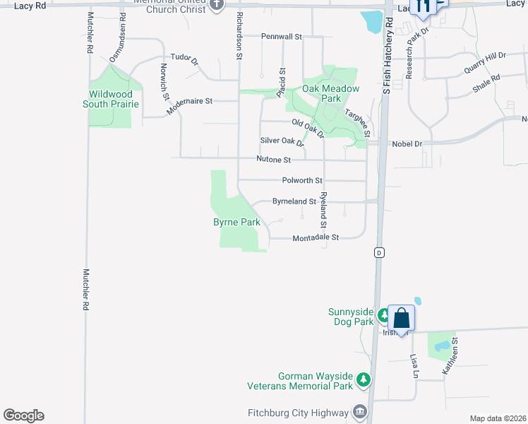 map of restaurants, bars, coffee shops, grocery stores, and more near 2523 Richardson Street in Fitchburg