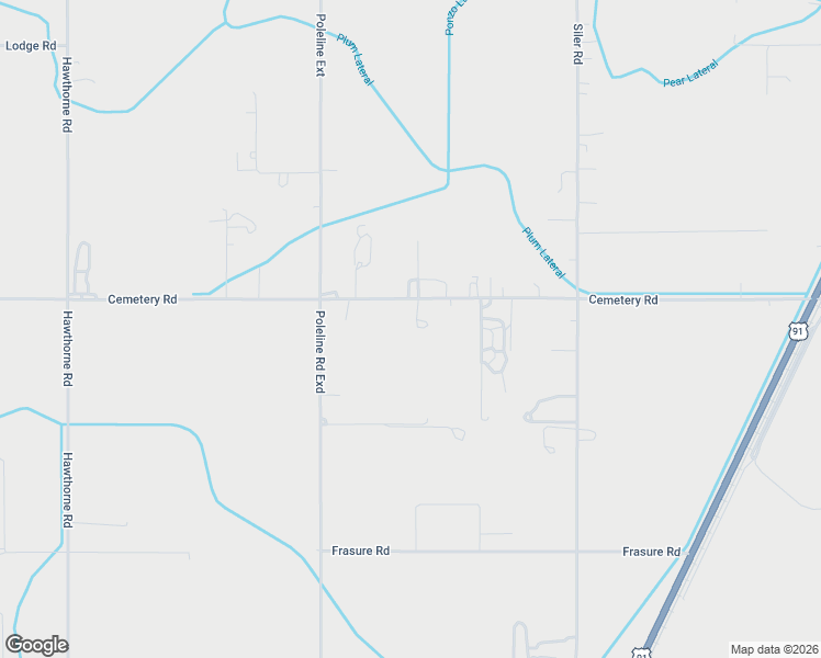 map of restaurants, bars, coffee shops, grocery stores, and more near Cemetery Road in Pocatello