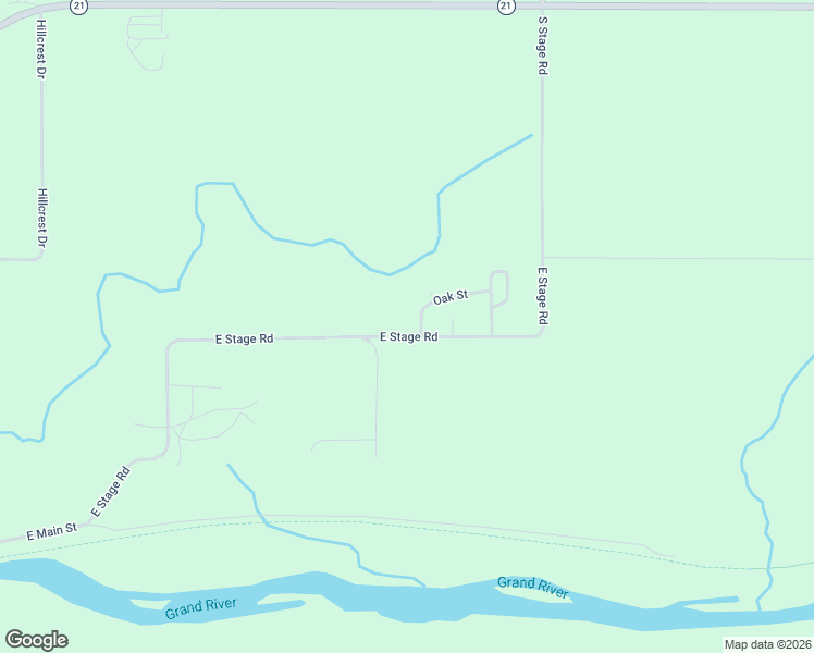 map of restaurants, bars, coffee shops, grocery stores, and more near 3721 East Stage Road in Ionia