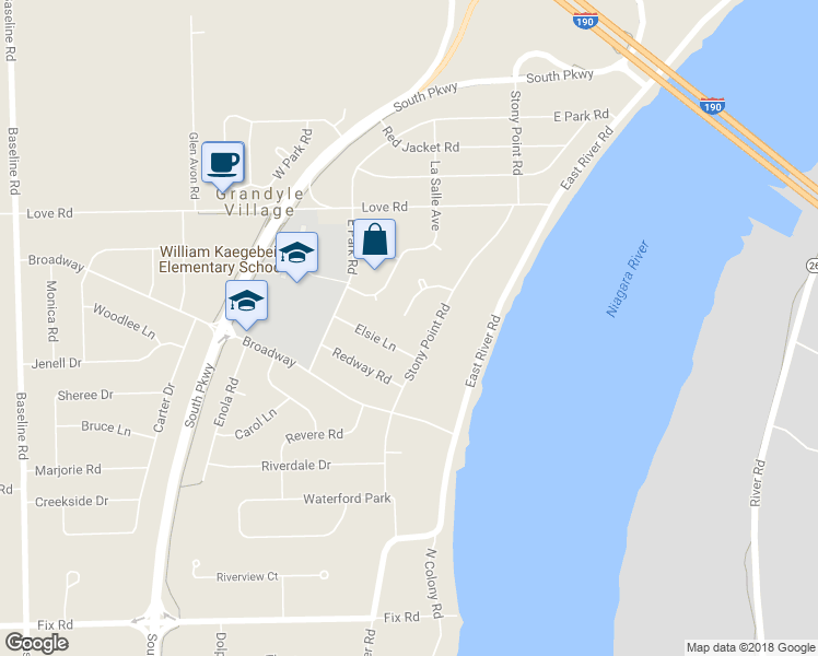 map of restaurants, bars, coffee shops, grocery stores, and more near 68 Schutt Court in Grand Island