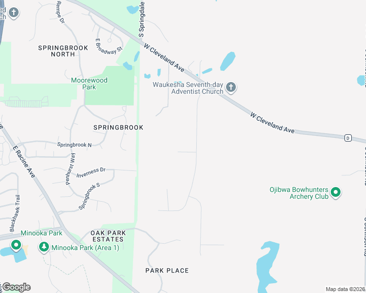 map of restaurants, bars, coffee shops, grocery stores, and more near 21700 West Dove Drive in New Berlin