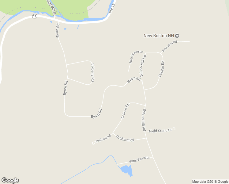 map of restaurants, bars, coffee shops, grocery stores, and more near 194 Byam Road in New Boston