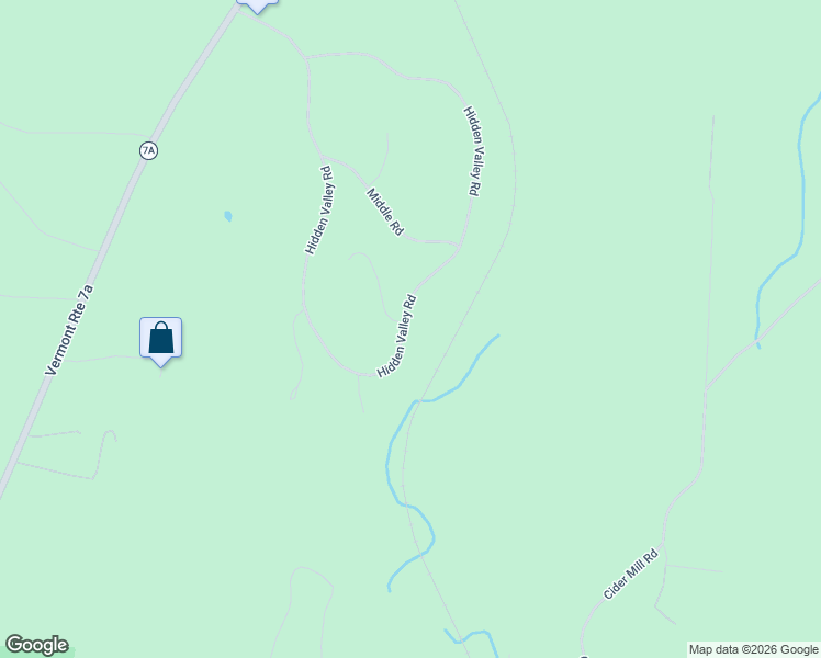 map of restaurants, bars, coffee shops, grocery stores, and more near 1060 Hidden Valley Road in Shaftsbury