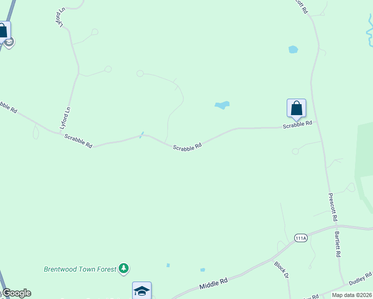 map of restaurants, bars, coffee shops, grocery stores, and more near 59 Scrabble Road in Brentwood