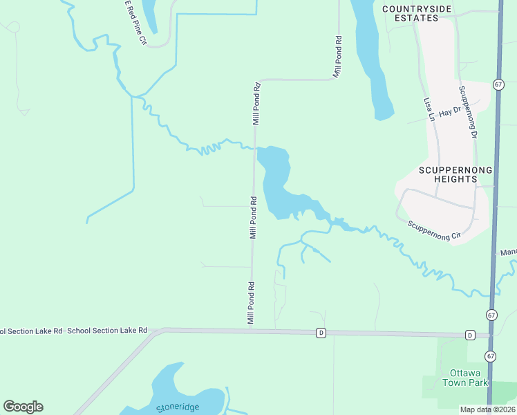 map of restaurants, bars, coffee shops, grocery stores, and more near W367S2764 Mill Pond Road in Dousman