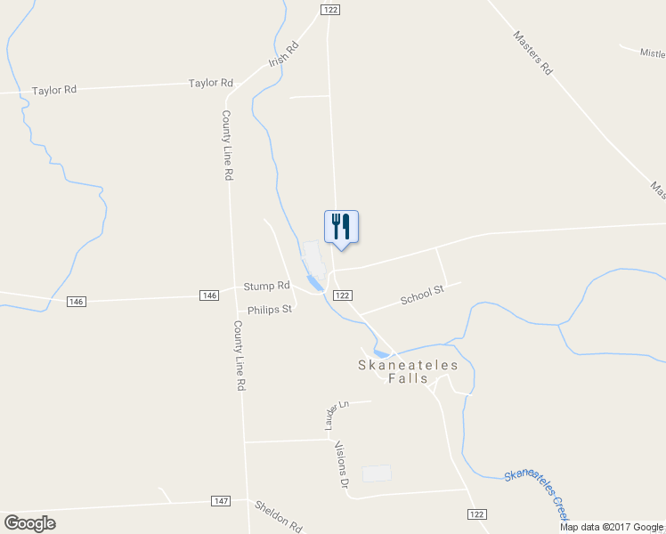 map of restaurants, bars, coffee shops, grocery stores, and more near 4671 Jordan Road in Skaneateles Falls
