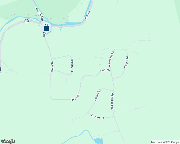 map of restaurants, bars, coffee shops, grocery stores, and more near 193 Byam Road in New Boston