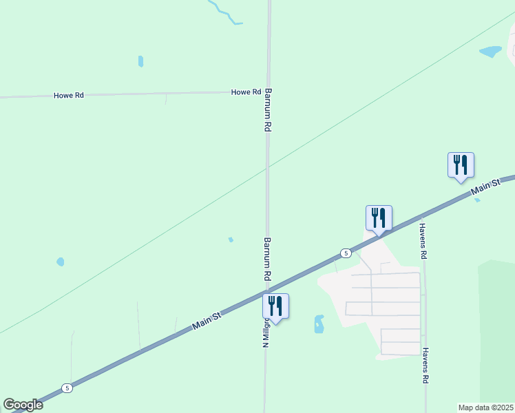 map of restaurants, bars, coffee shops, grocery stores, and more near 5422-54 Barnum Road in Akron