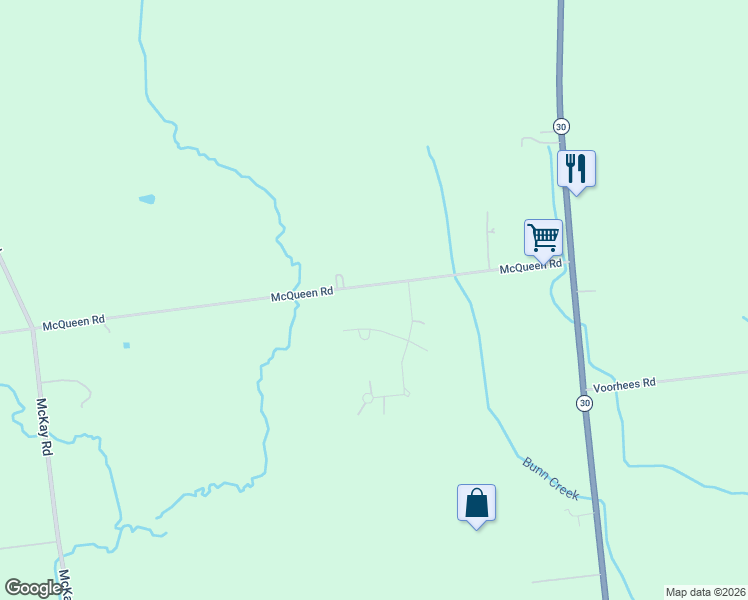 map of restaurants, bars, coffee shops, grocery stores, and more near 549 McQueen Road in Amsterdam