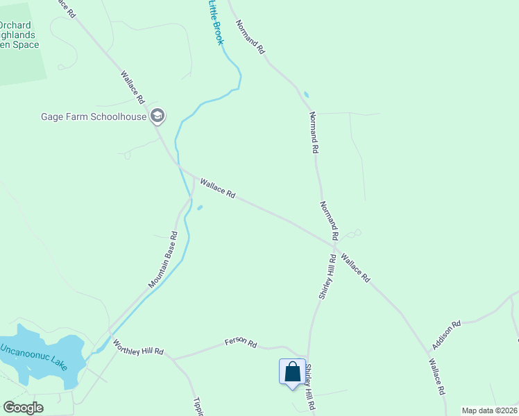 map of restaurants, bars, coffee shops, grocery stores, and more near 293 Wallace Road in Goffstown