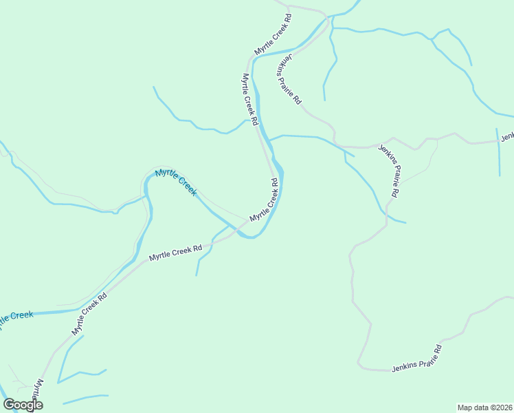 map of restaurants, bars, coffee shops, grocery stores, and more near 50156 Myrtle Creek Road in Myrtle Point